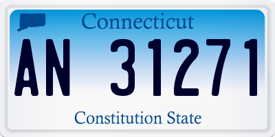 CT license plate AN31271