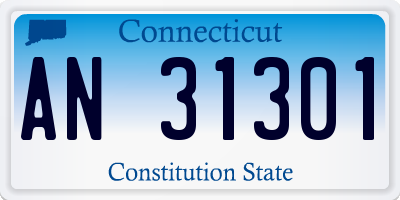 CT license plate AN31301