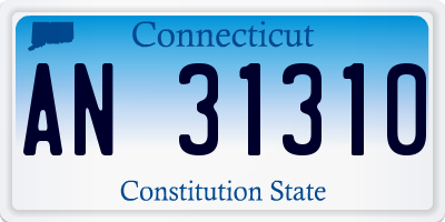 CT license plate AN31310
