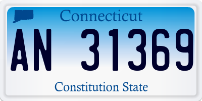 CT license plate AN31369