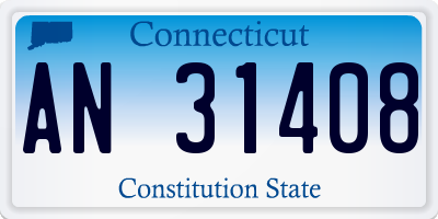 CT license plate AN31408