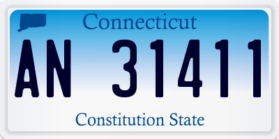 CT license plate AN31411