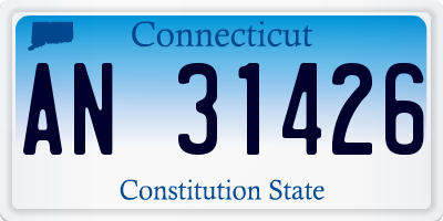 CT license plate AN31426