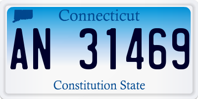 CT license plate AN31469