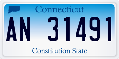 CT license plate AN31491
