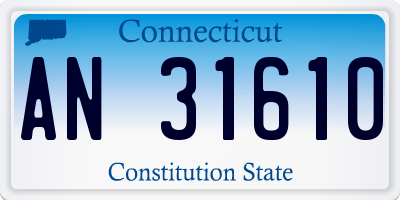 CT license plate AN31610