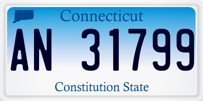CT license plate AN31799