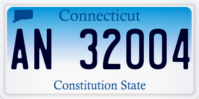 CT license plate AN32004