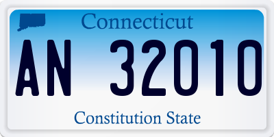 CT license plate AN32010