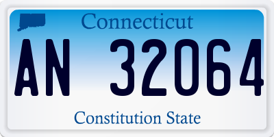 CT license plate AN32064