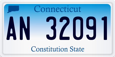 CT license plate AN32091