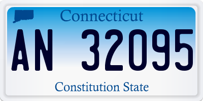 CT license plate AN32095