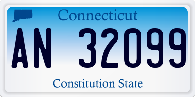 CT license plate AN32099
