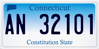 CT license plate AN32101