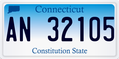CT license plate AN32105