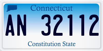CT license plate AN32112
