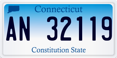 CT license plate AN32119