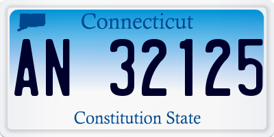 CT license plate AN32125