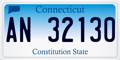 CT license plate AN32130