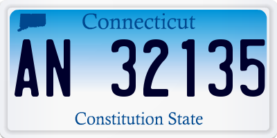 CT license plate AN32135