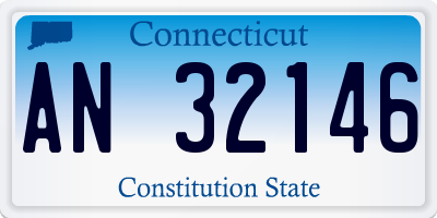 CT license plate AN32146