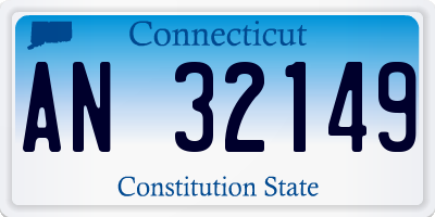 CT license plate AN32149