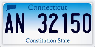 CT license plate AN32150