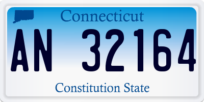 CT license plate AN32164