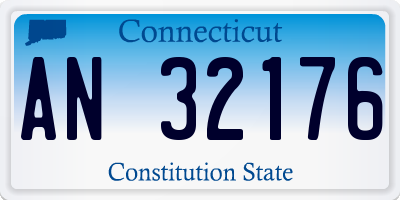 CT license plate AN32176