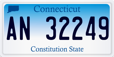 CT license plate AN32249