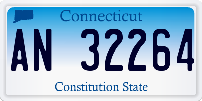 CT license plate AN32264