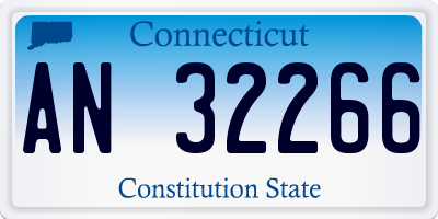 CT license plate AN32266