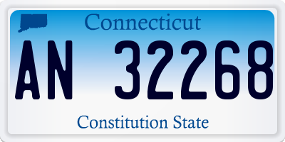 CT license plate AN32268