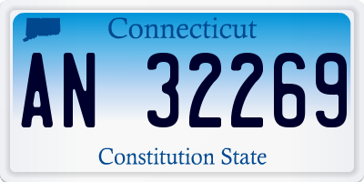 CT license plate AN32269