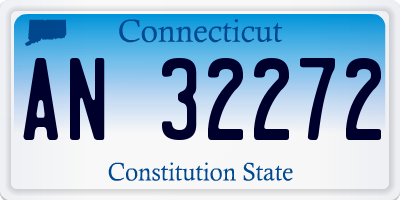 CT license plate AN32272