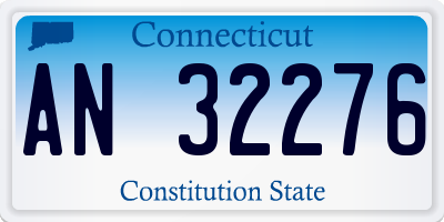 CT license plate AN32276