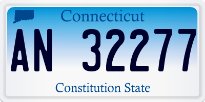 CT license plate AN32277