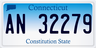 CT license plate AN32279