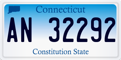 CT license plate AN32292