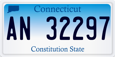 CT license plate AN32297