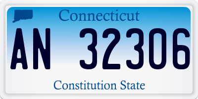 CT license plate AN32306
