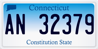 CT license plate AN32379