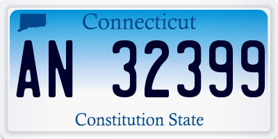CT license plate AN32399