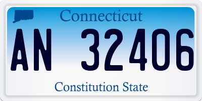 CT license plate AN32406