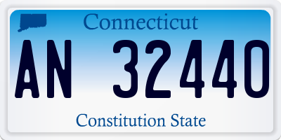 CT license plate AN32440