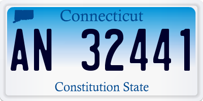CT license plate AN32441