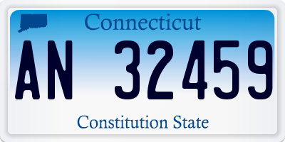 CT license plate AN32459