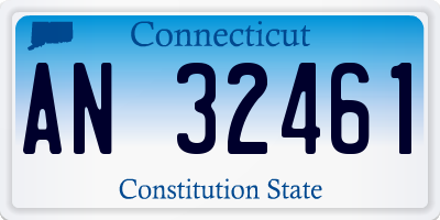 CT license plate AN32461