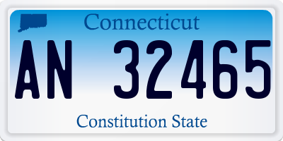CT license plate AN32465