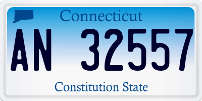 CT license plate AN32557